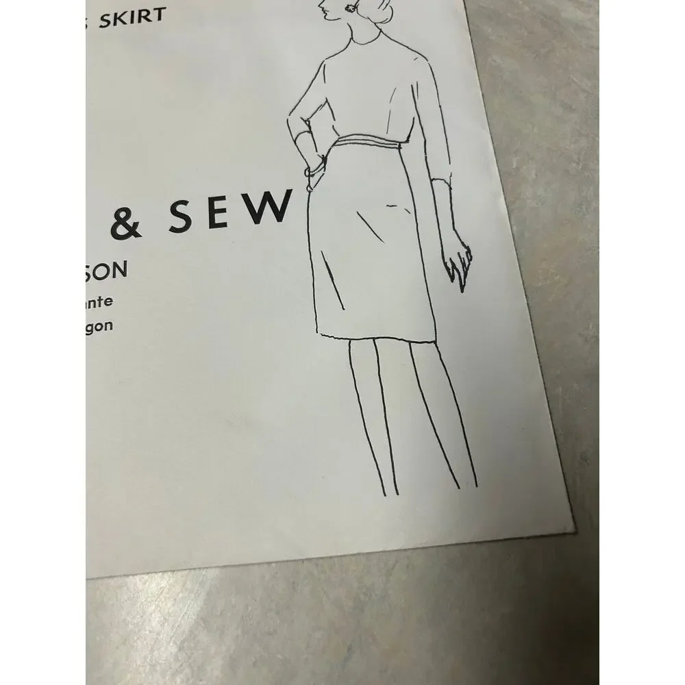 Vintage 1960's Stretch and Sew Pattern #400 Ladies Skirt‎